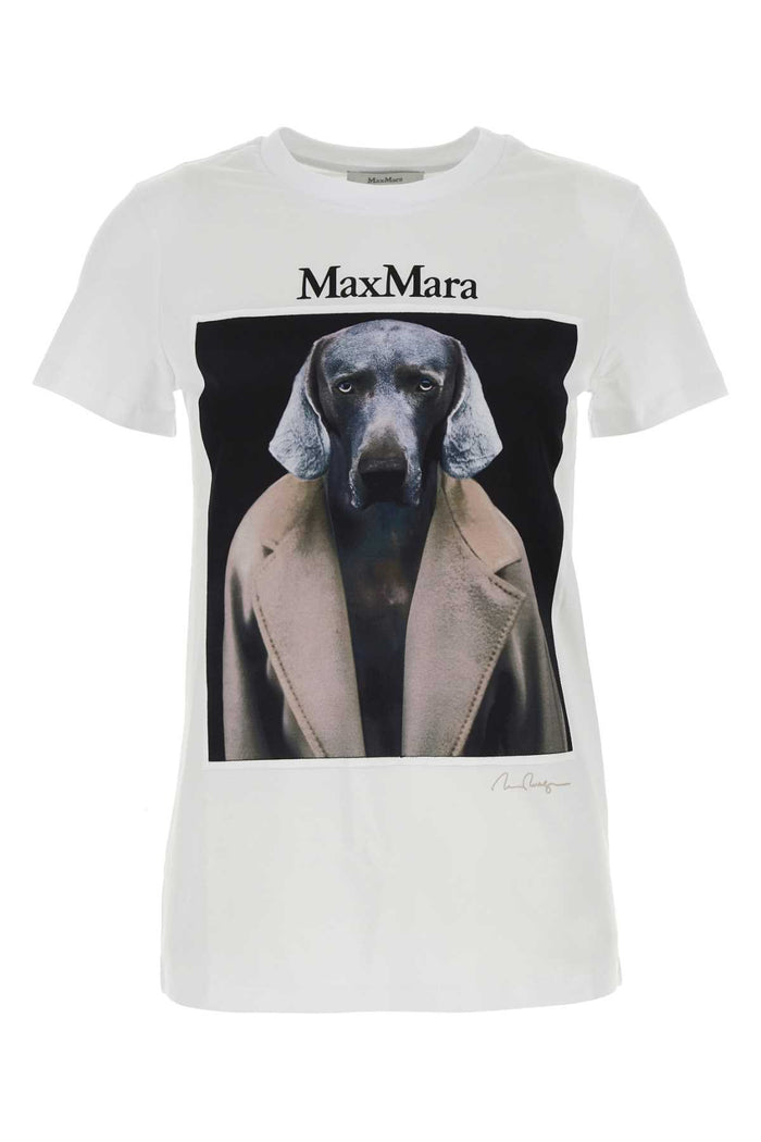 White Cotton Cipria T-Shirt Exterior