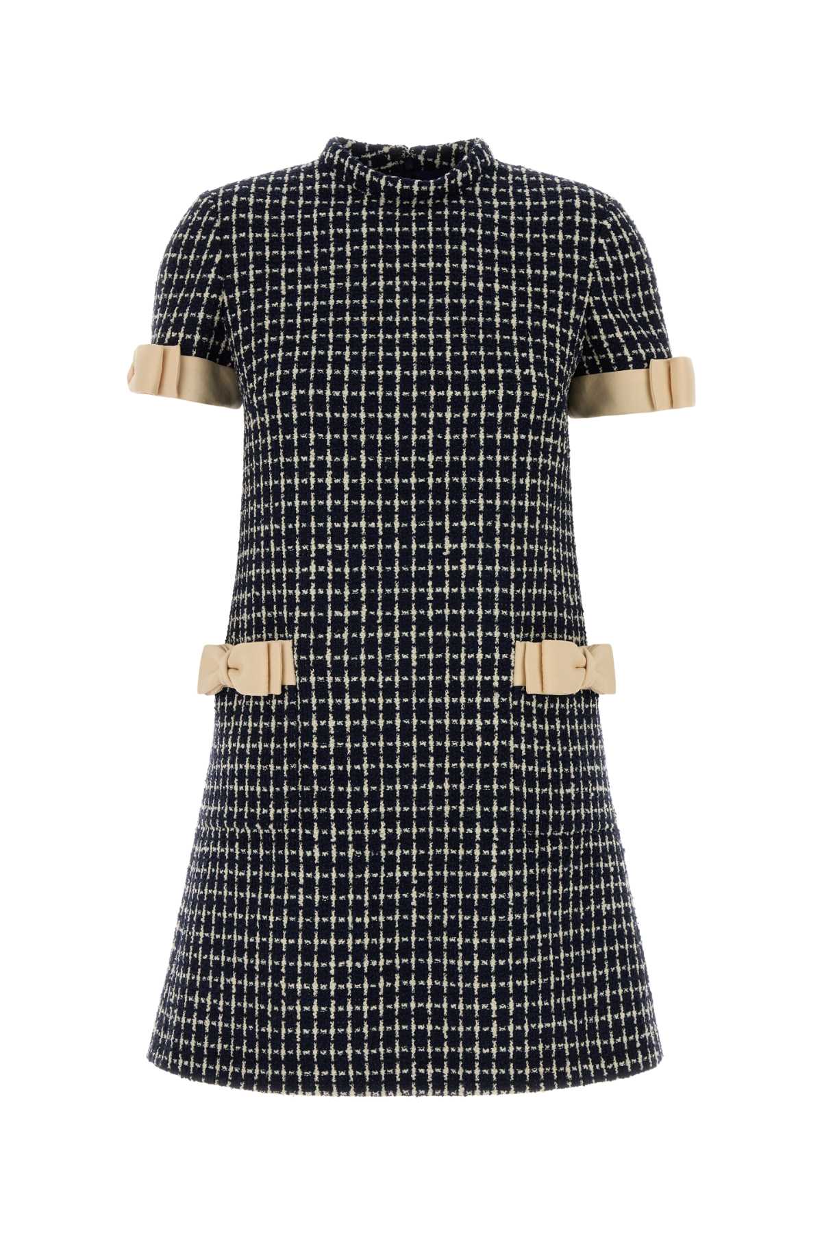 Embroidered Tweed Mini Dress 671 Abiti