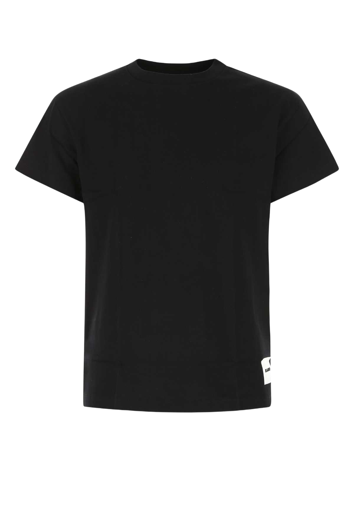 Black Cotton T-Shirt Set 001 Cotone