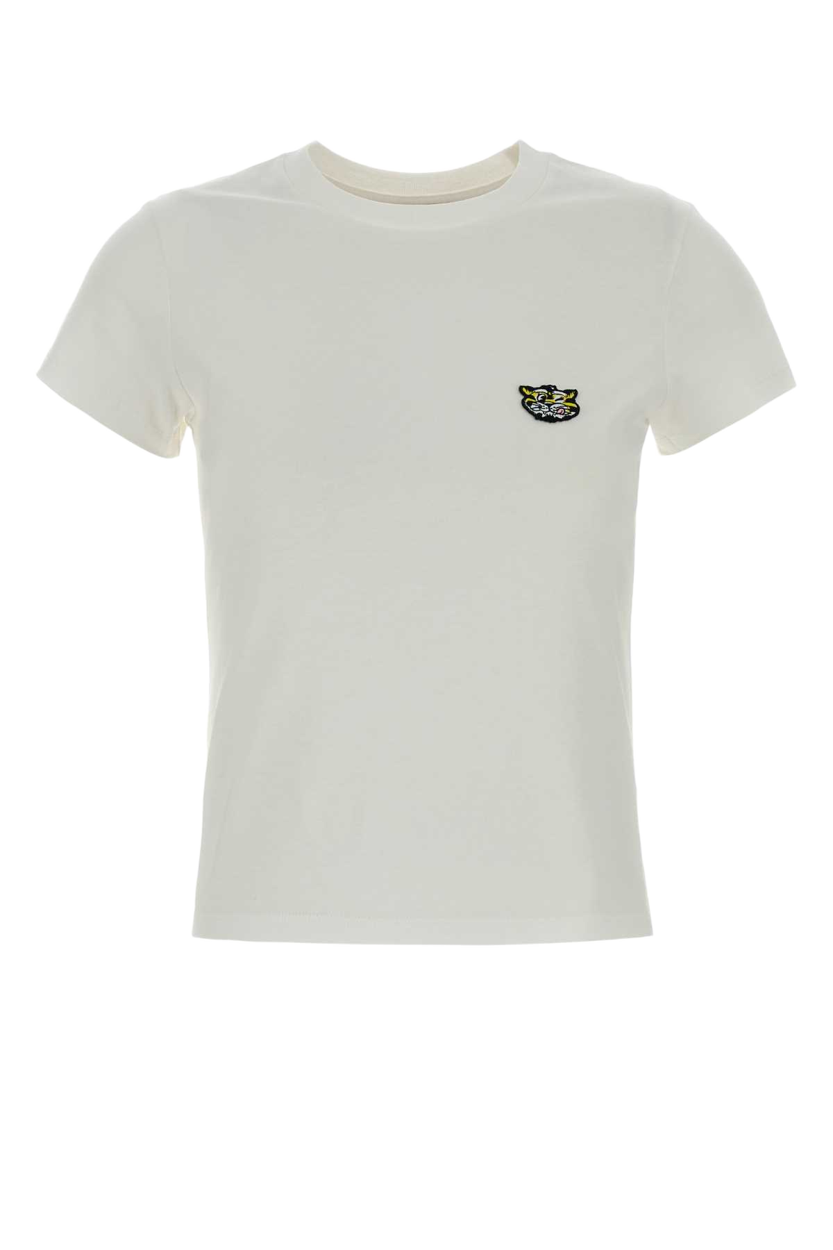 White Cotton T-Shirt Offwhite Exterior