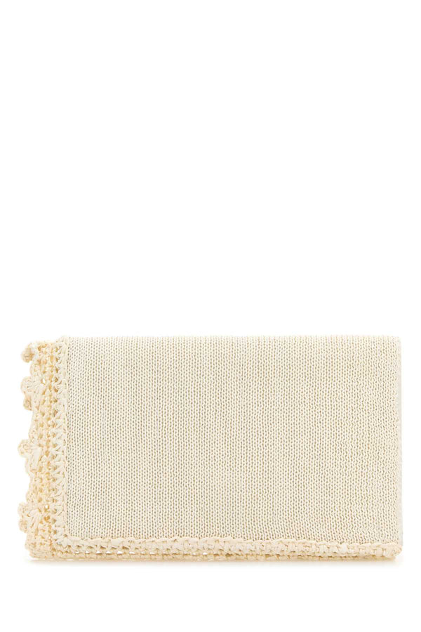JW Anderson Clutch Exterior: 100% Fabric; Lining: 100% Leather clutch in white