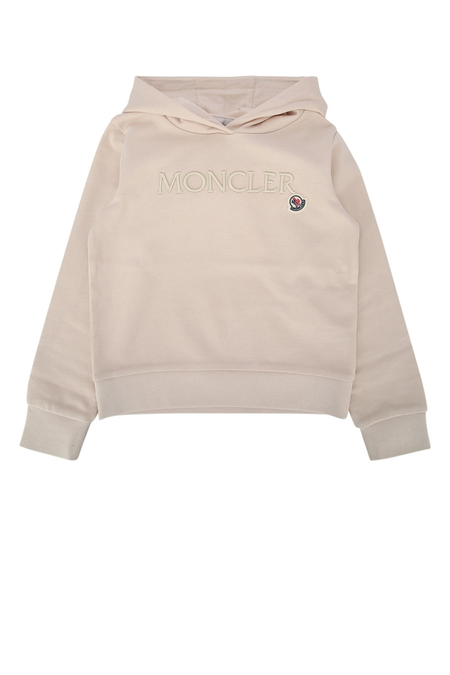 Moncler Jr Sweater 100% Cotton hoodie in beige