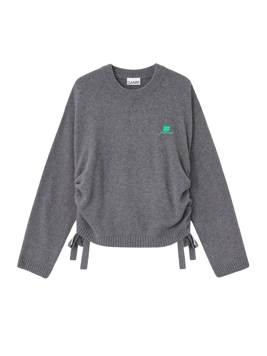Wool Blend Sweater Charcoal Viscose