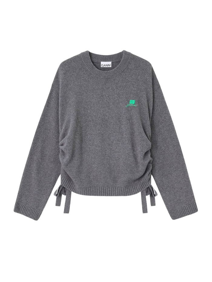 Wool Blend Sweater Charcoal Viscose