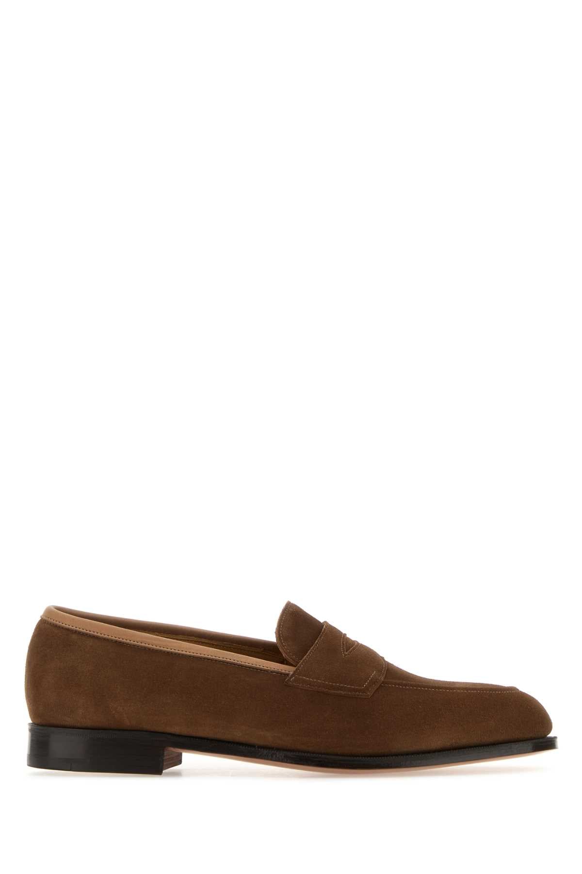 Brown Suede Piccadilly Loafers Mocassini