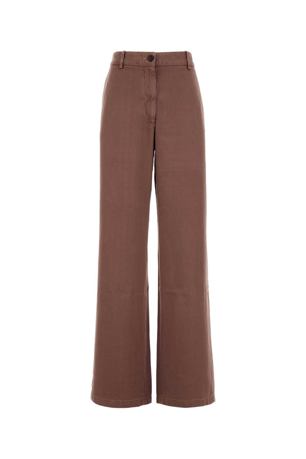 Dries Van Noten 60% Cupro 40% Cotton trousers in beige