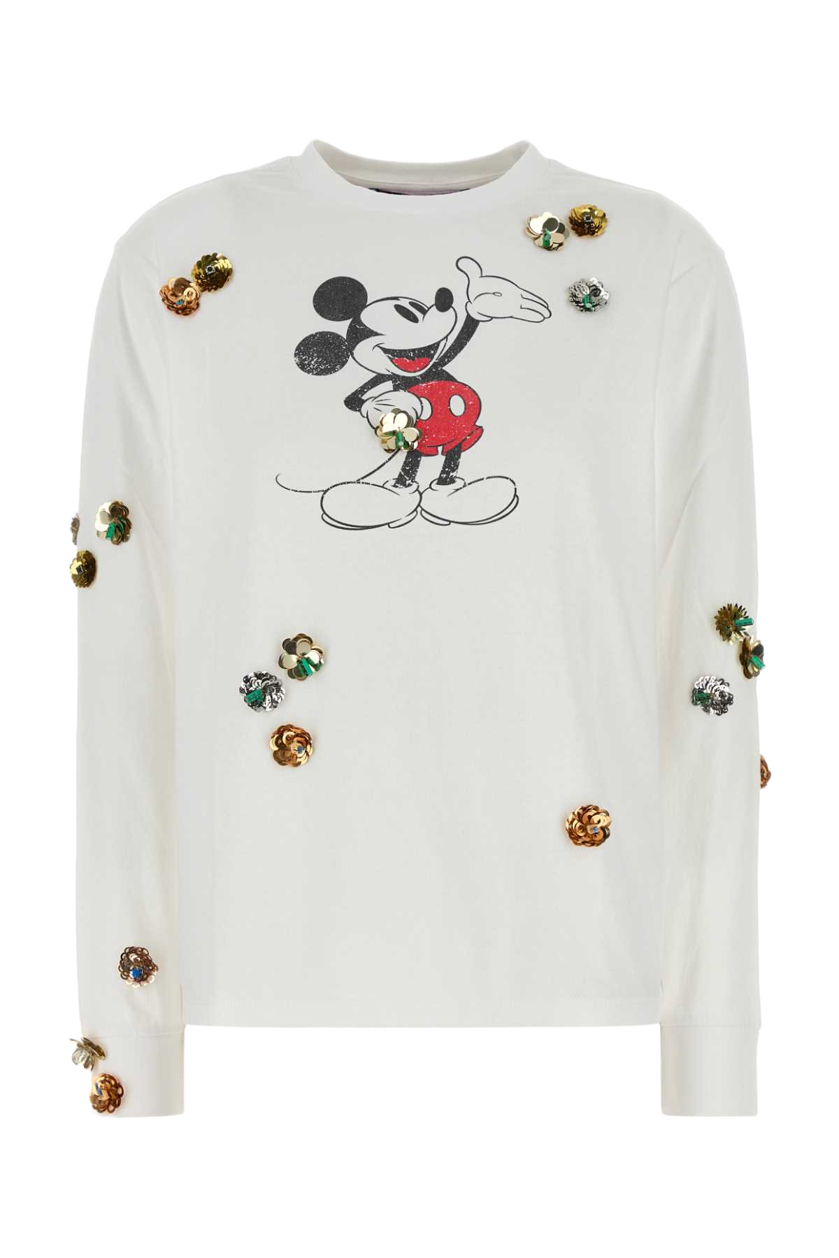 White Cotton Coperni X Disney Mickey T-Shirt Whitemulticolour Exterior: Organic