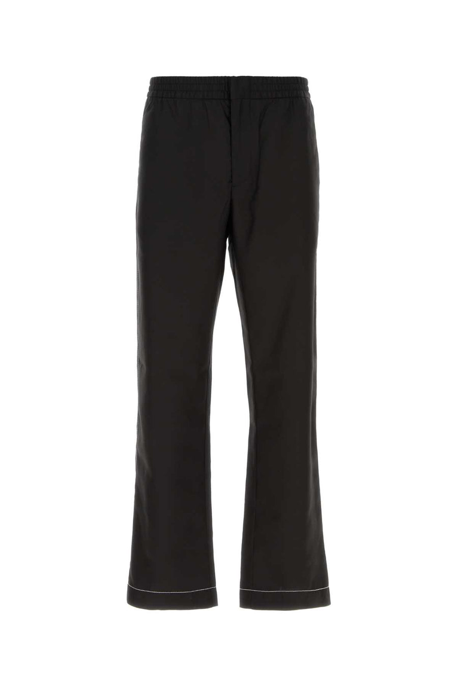 Prada 100% Silk trousers in black