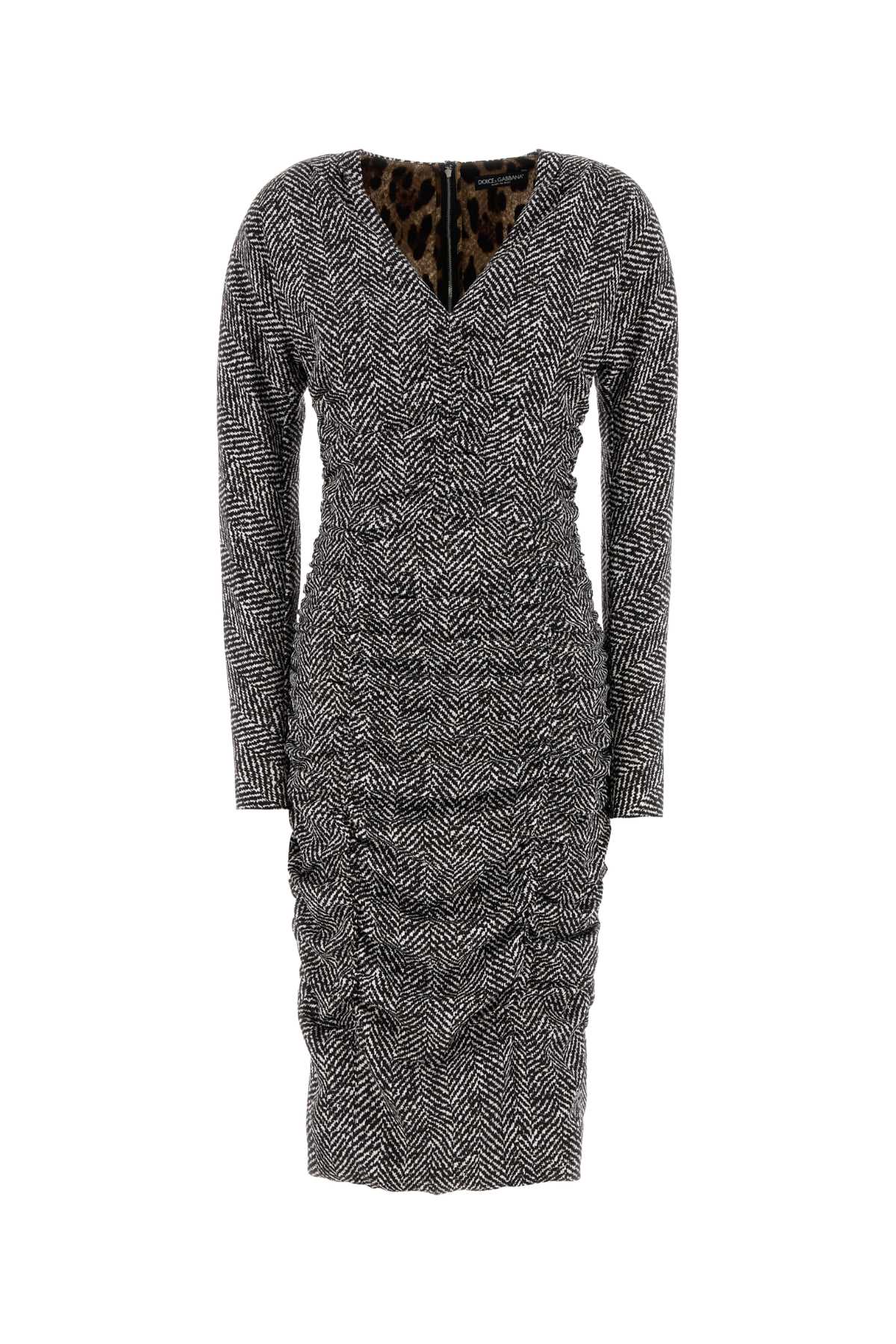 Printed Cady Dress Bconero Abiti