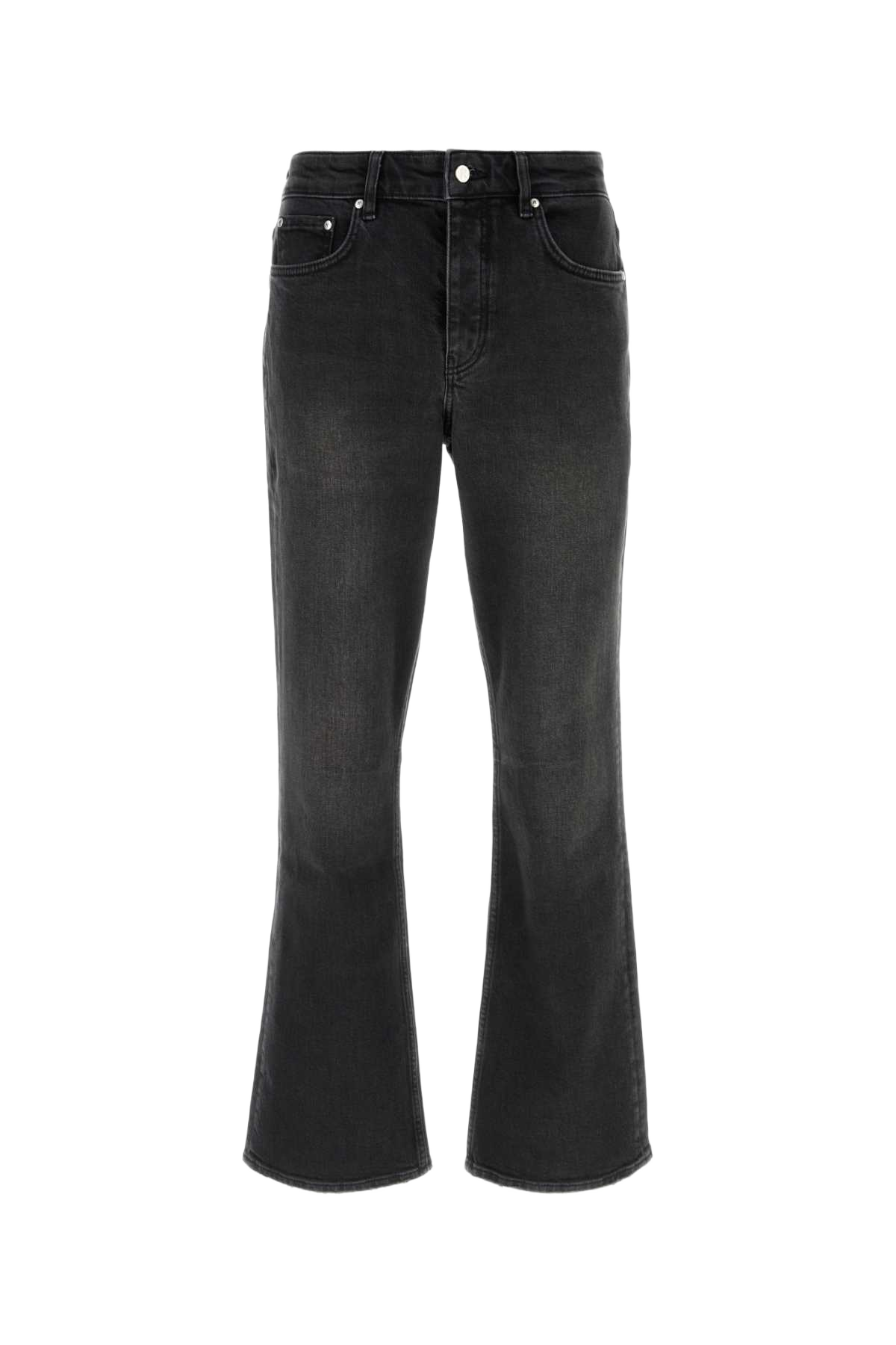 Black Stretch Denim Jeans Agedblack Exterior: Cotton Elastane