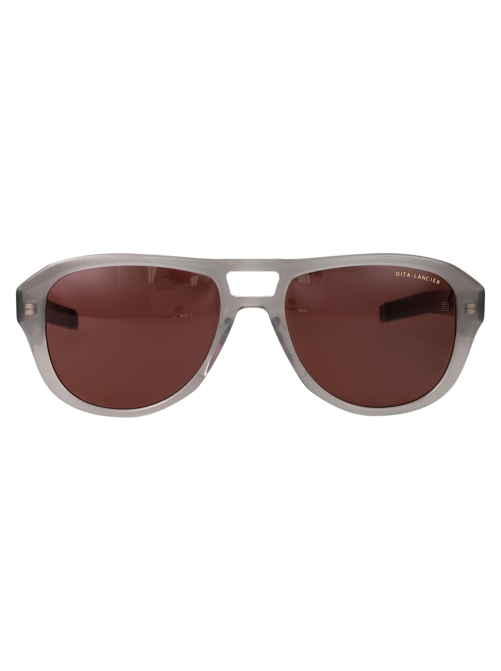 Dls430-A-01 01 Stone Grey - Brushed Antique Silver Metal Sunglasses