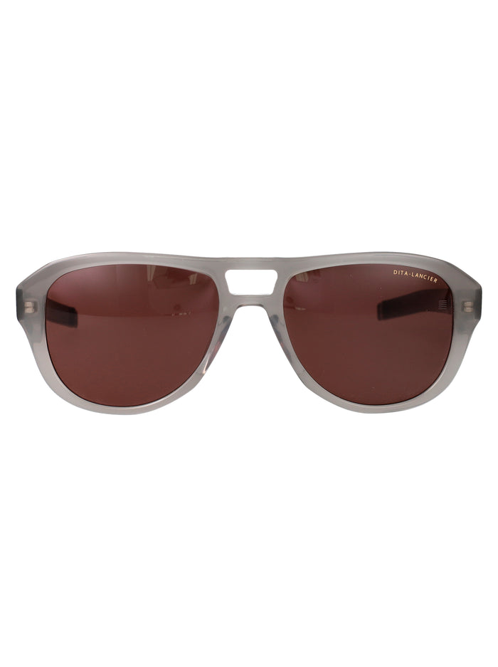 Dls430-A-01 01 Stone Grey - Brushed Antique Silver Metal Sunglasses