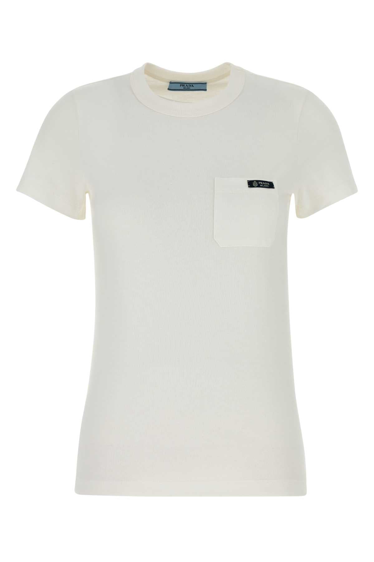 3573bsooo18ze F0009 Bianco Exterior: Cotton T-shirt