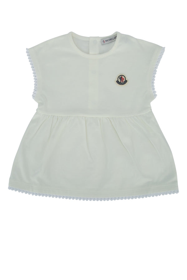 Moncler Jr Clothing 100% cotton (main); 92% cotton tank top in white