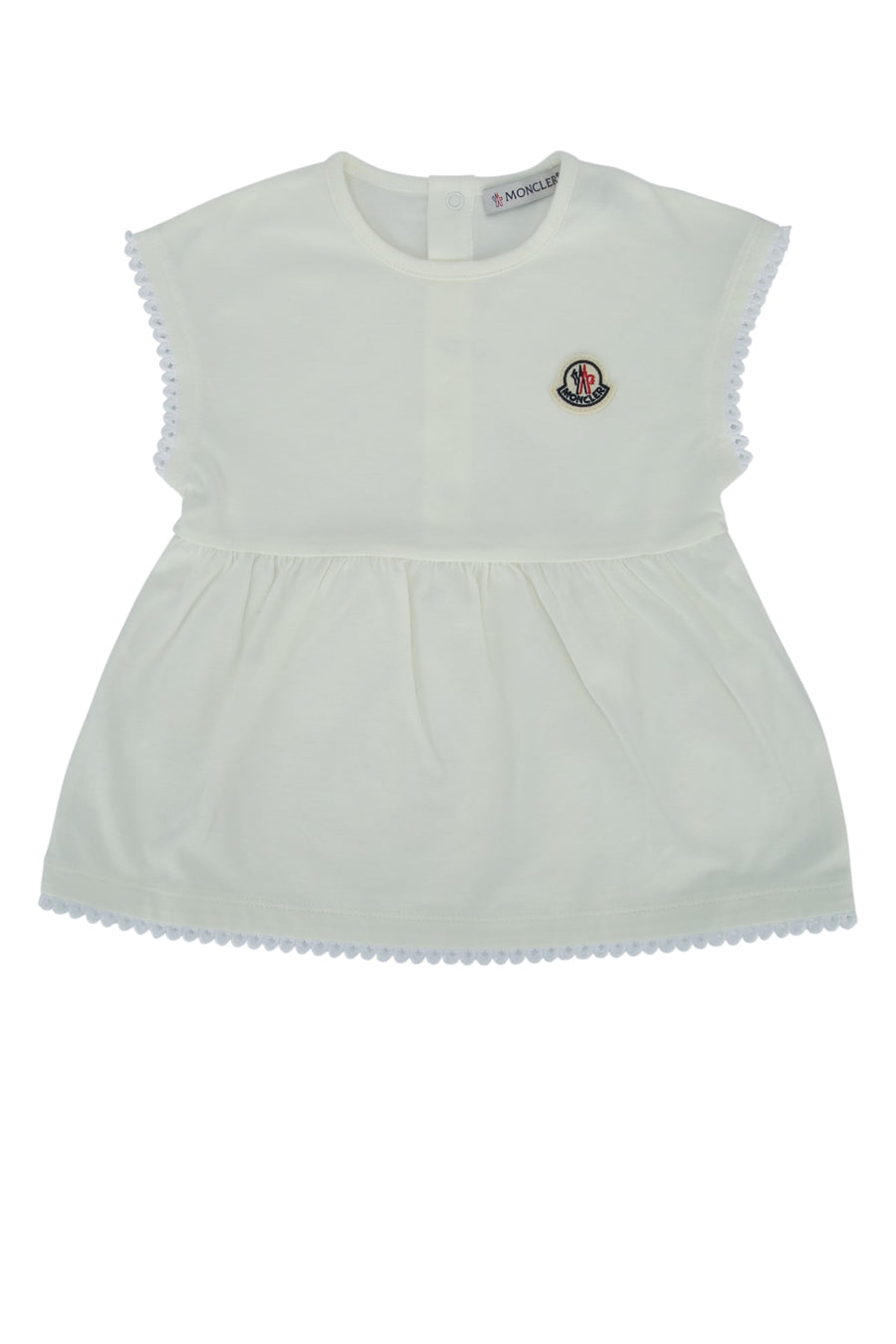Moncler Jr Clothing 100% cotton (main); 92% cotton tank top in white