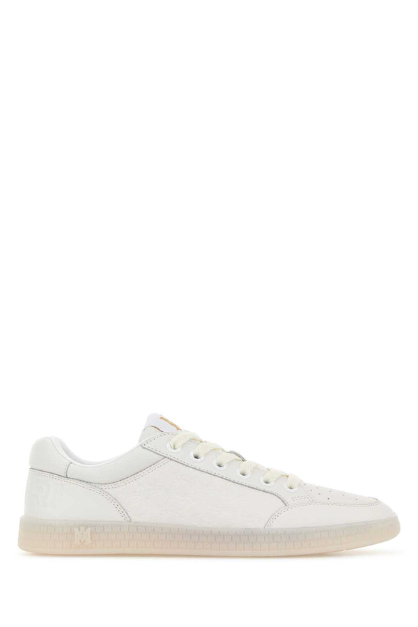 Amiri Exterior: 100% Leather sneaker in white