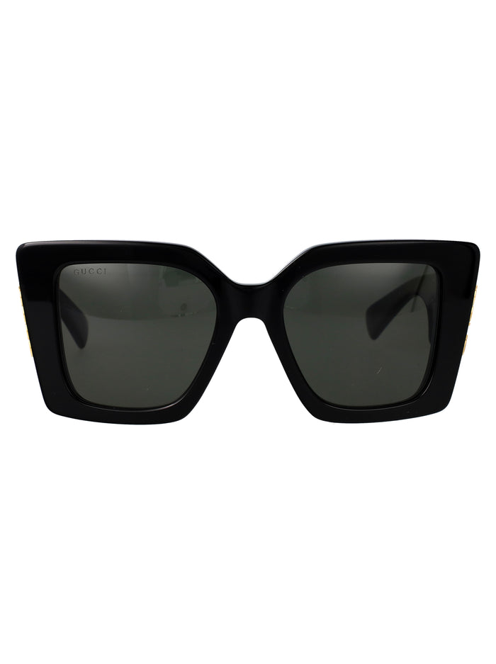 Gg2039s Black-black-grey Acetate Sunglasses