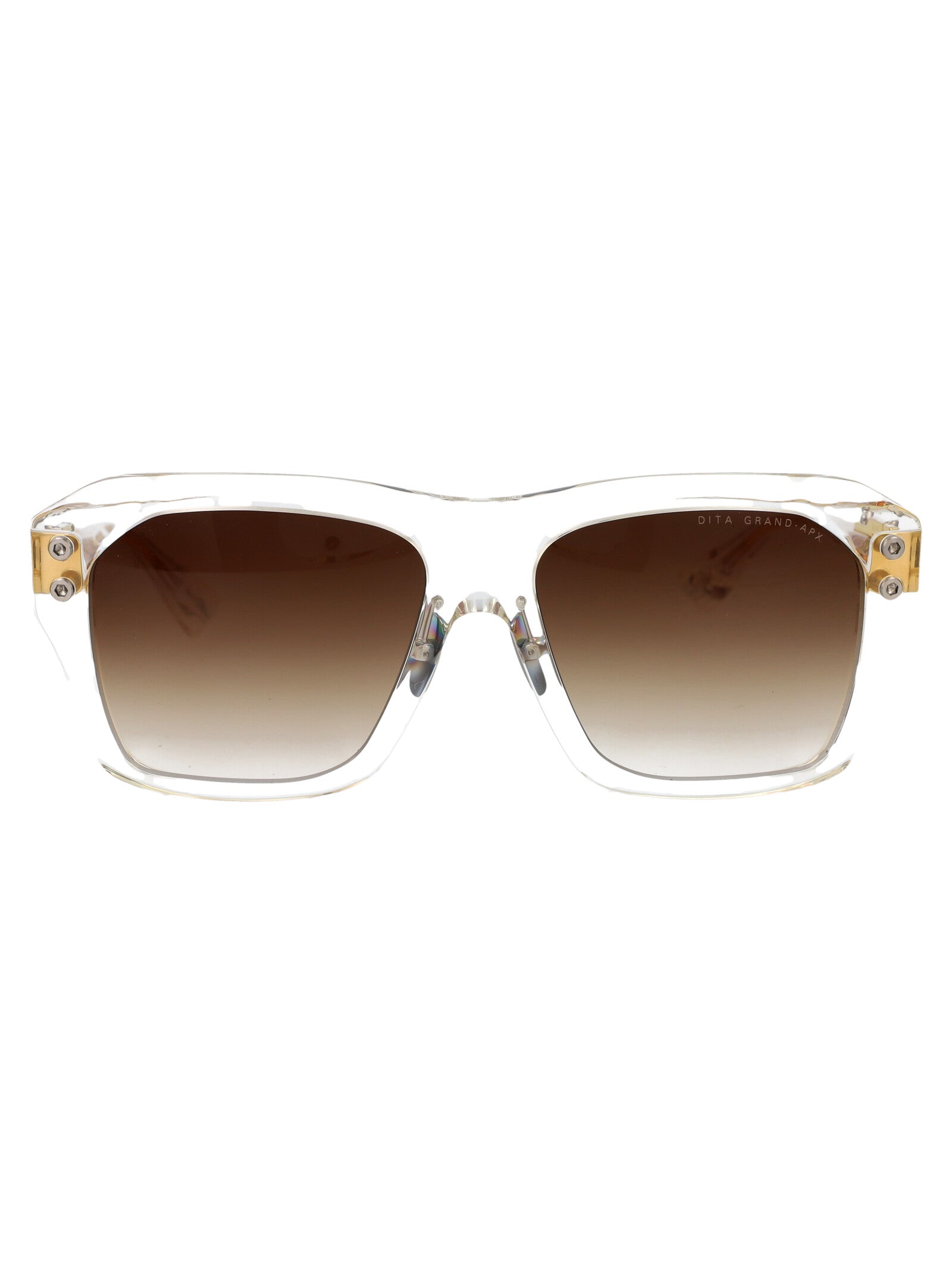 Dts417-A-02 02 Crystal Clear - Yellow Gold Gradient Acetate Sunglasses