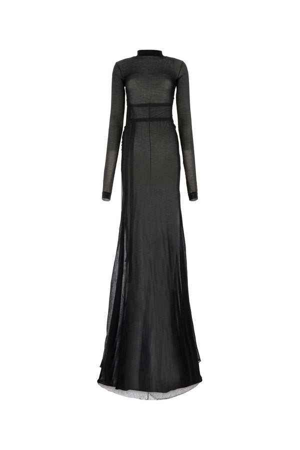 Ann Demeulemeester 82% Cotton dress in black