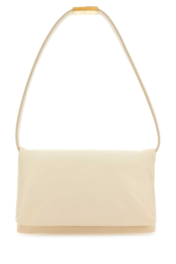Marni 100% Leather exterior shoulder bag in white