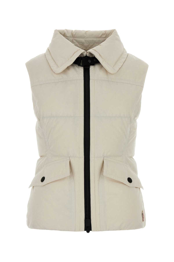 Moncler Grenoble Vest Exterior: 100% Polyester; Lining: 100% Nylon; Padding: 90% Down vest in white