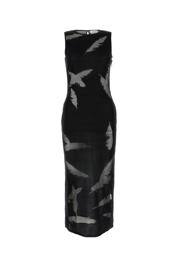 Alexander McQueen Polyester dress in black