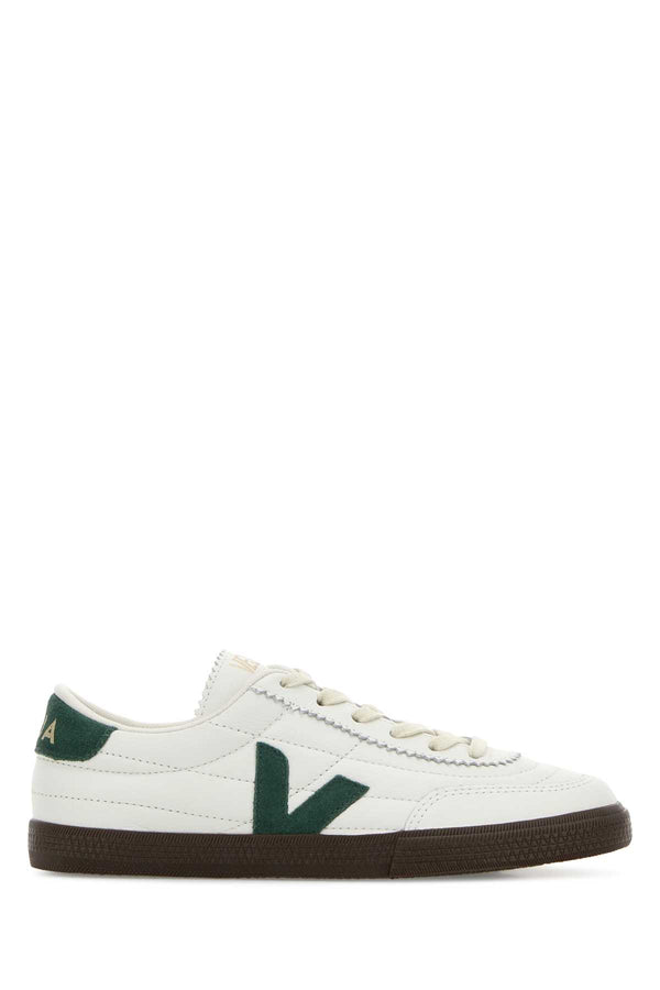 Veja Exterior: 100% Leather Interior: 100% Fabric Sole: Rubber sneakers in white