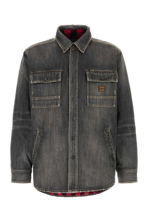 Balenciaga Shirt Exterior: 100% Cotton jacket in gray