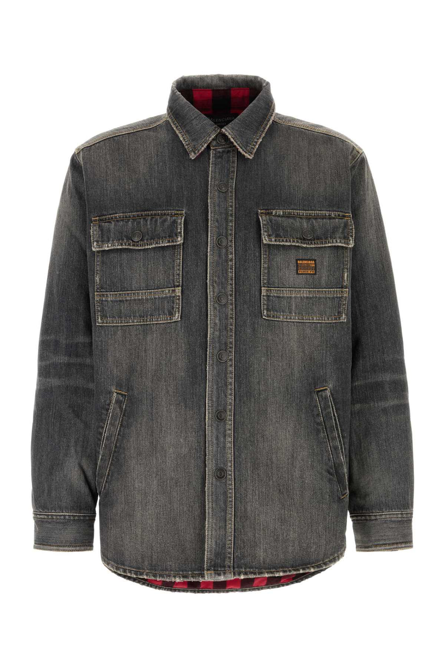 Balenciaga Shirt Exterior: 100% Cotton jacket in gray