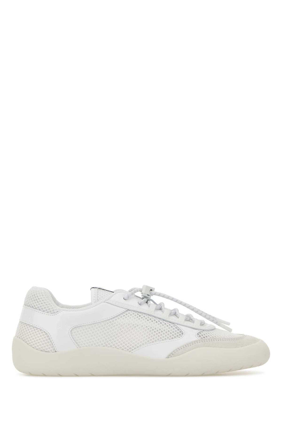 Prada Shoes Exterior: 100% Fabric 100% Leather sneakers in white