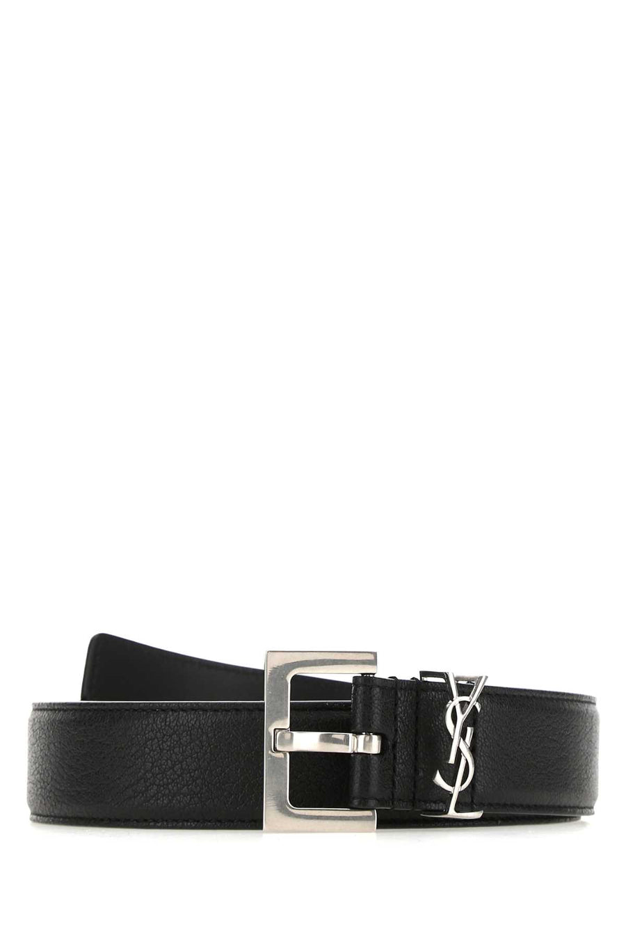 Saint Laurent Cintura 100% Leather belt in black