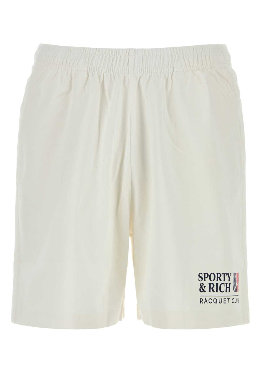 Sporty & Rich Short 100% Cotton bermuda shorts in white