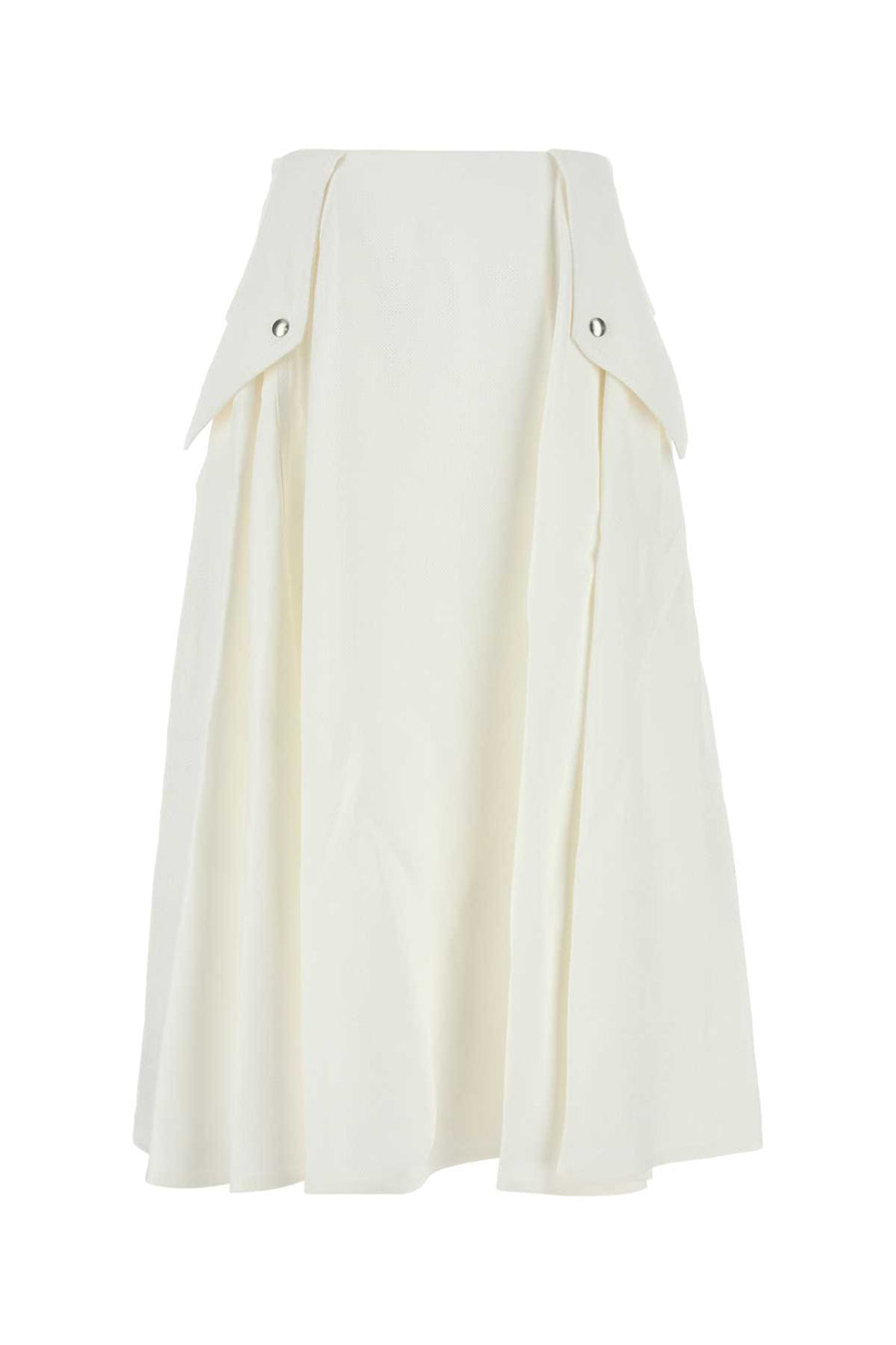 Bottega Veneta Bianca 87% Viscose skirt in white