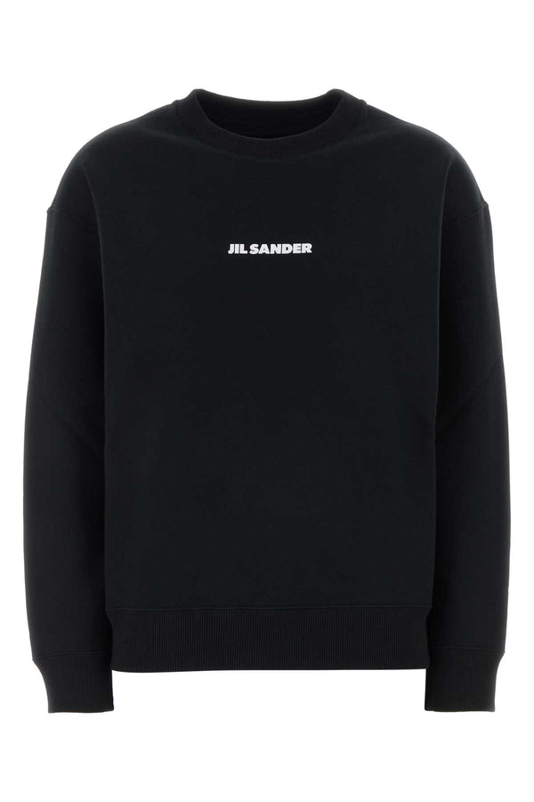 Jil Sander 100% Cotton sweatshirt in black