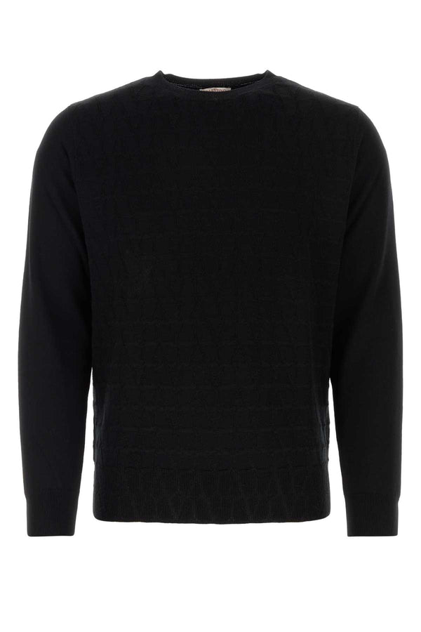 Valentino Garavani 100% Virgin wool sweater in black