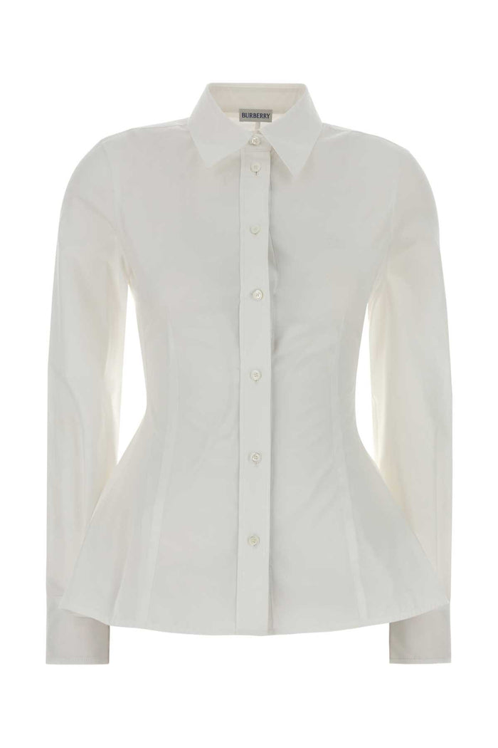 White Poplin Shirt Opticwhite Exterior: Cotton Camicie