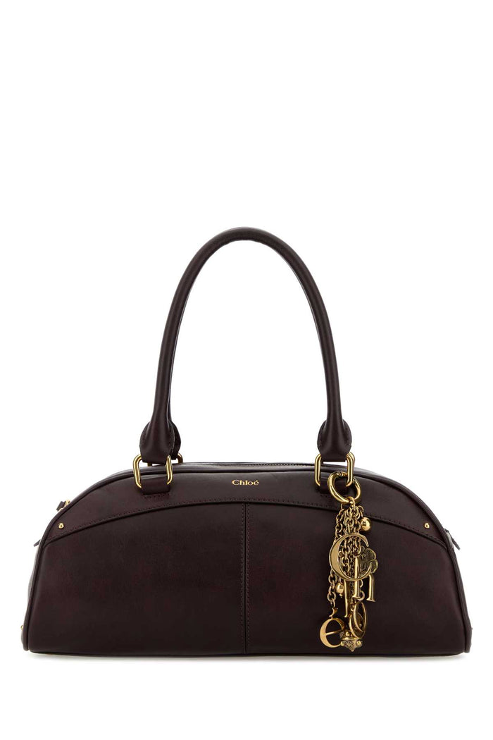 Plum Leather Bowling Handbag Perfectplum Borse A Mano