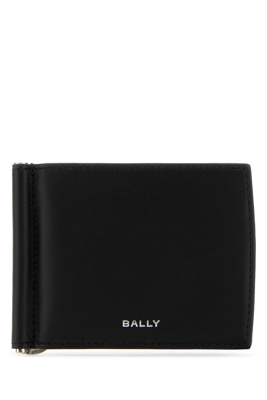 Bally Clip Exterior: 100% Bovine leather card case in black