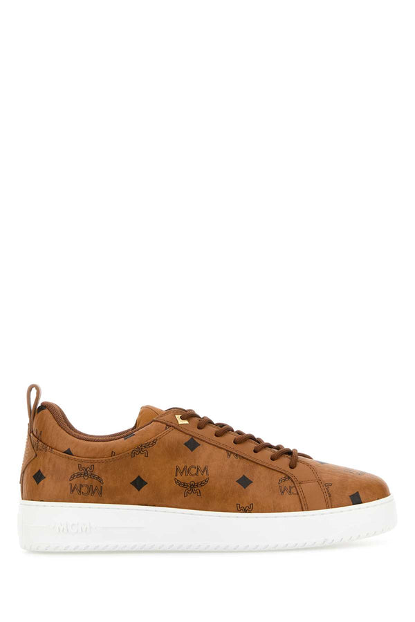 MCM Drby Exterior: 100% Fabric; Interior: 100% Fabric; Sole: Rubber sneaker in cognac