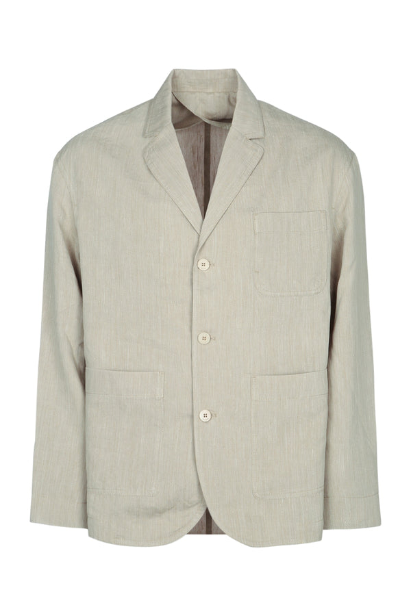 Jacquemus Veste Principal: 59% Linen blazer in beige