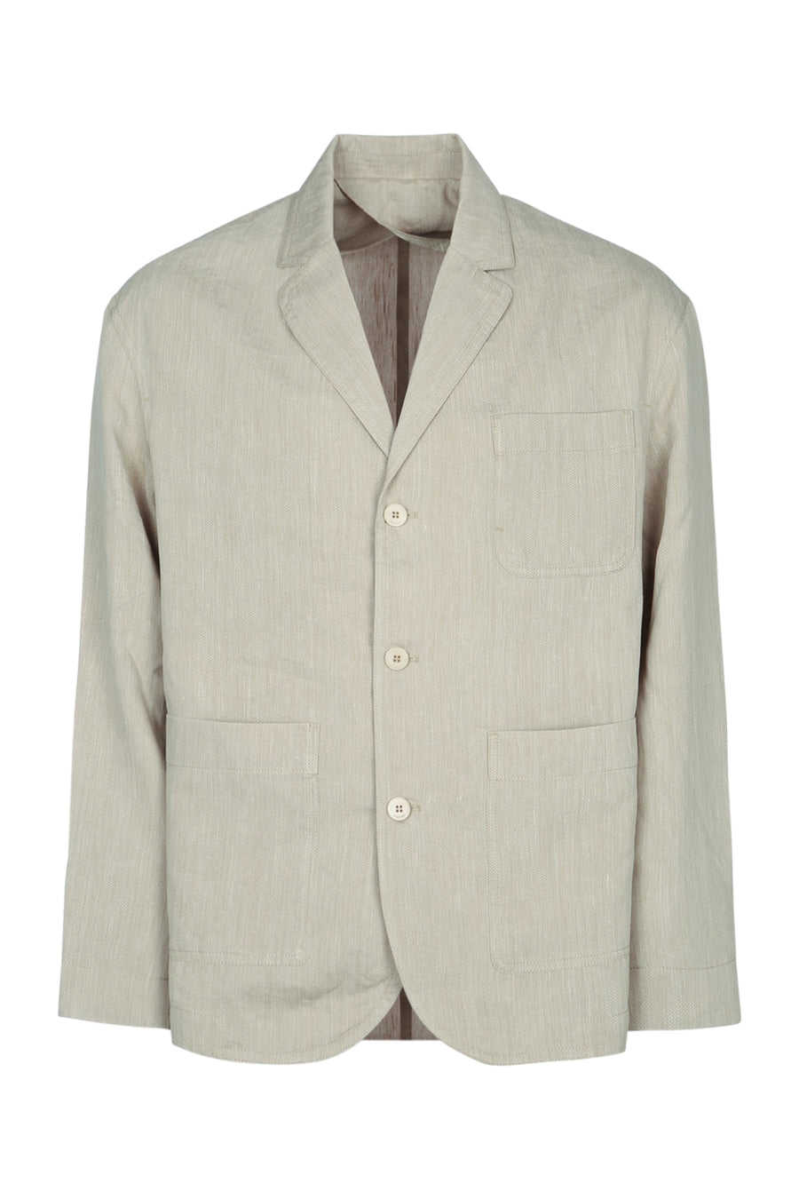 Jacquemus Veste Principal: 59% Linen blazer in beige