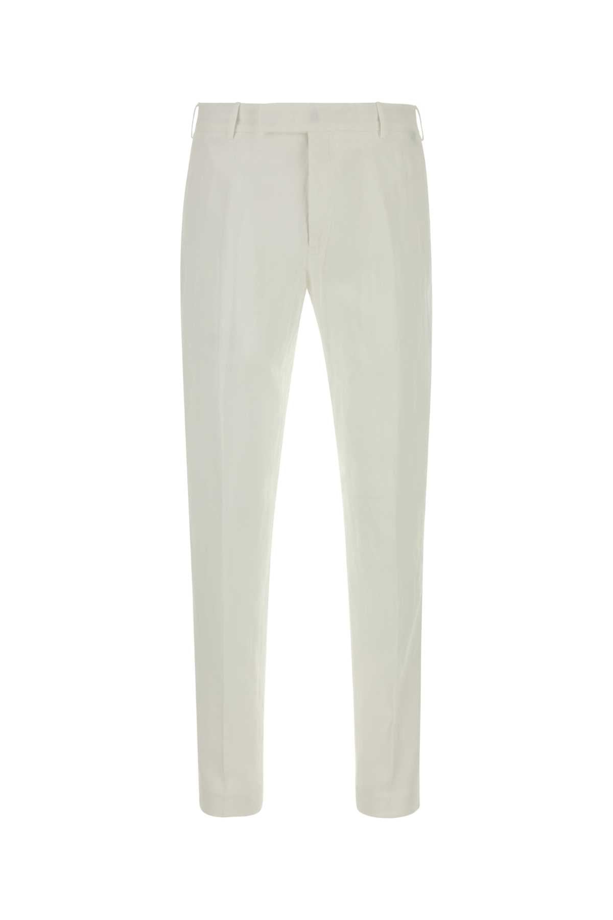 White Lyocell Blend Pant Y010 Pantaloni