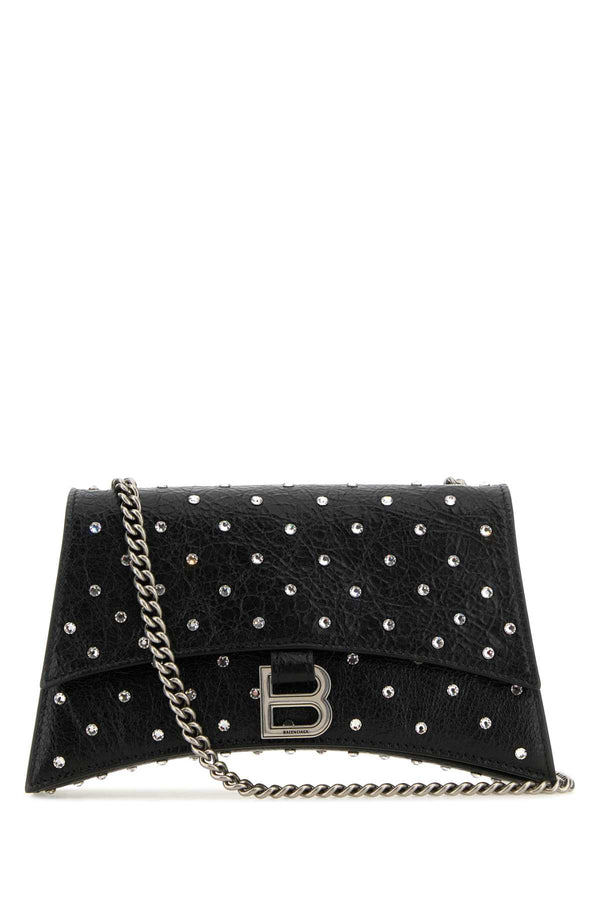 Balenciaga Exterior: 100% Lamb Leather shoulder bag in black