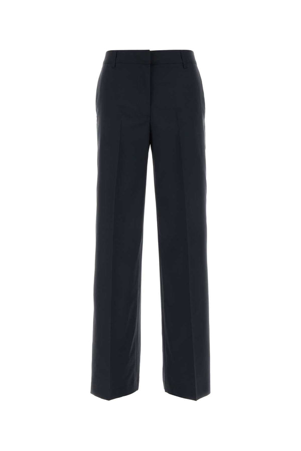 Pt Torino Francoise 100% Virgin wool trousers in navy