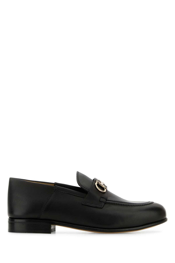 Black Leather Ottone Loafers Nernewbiscnewbisc Mocassini
