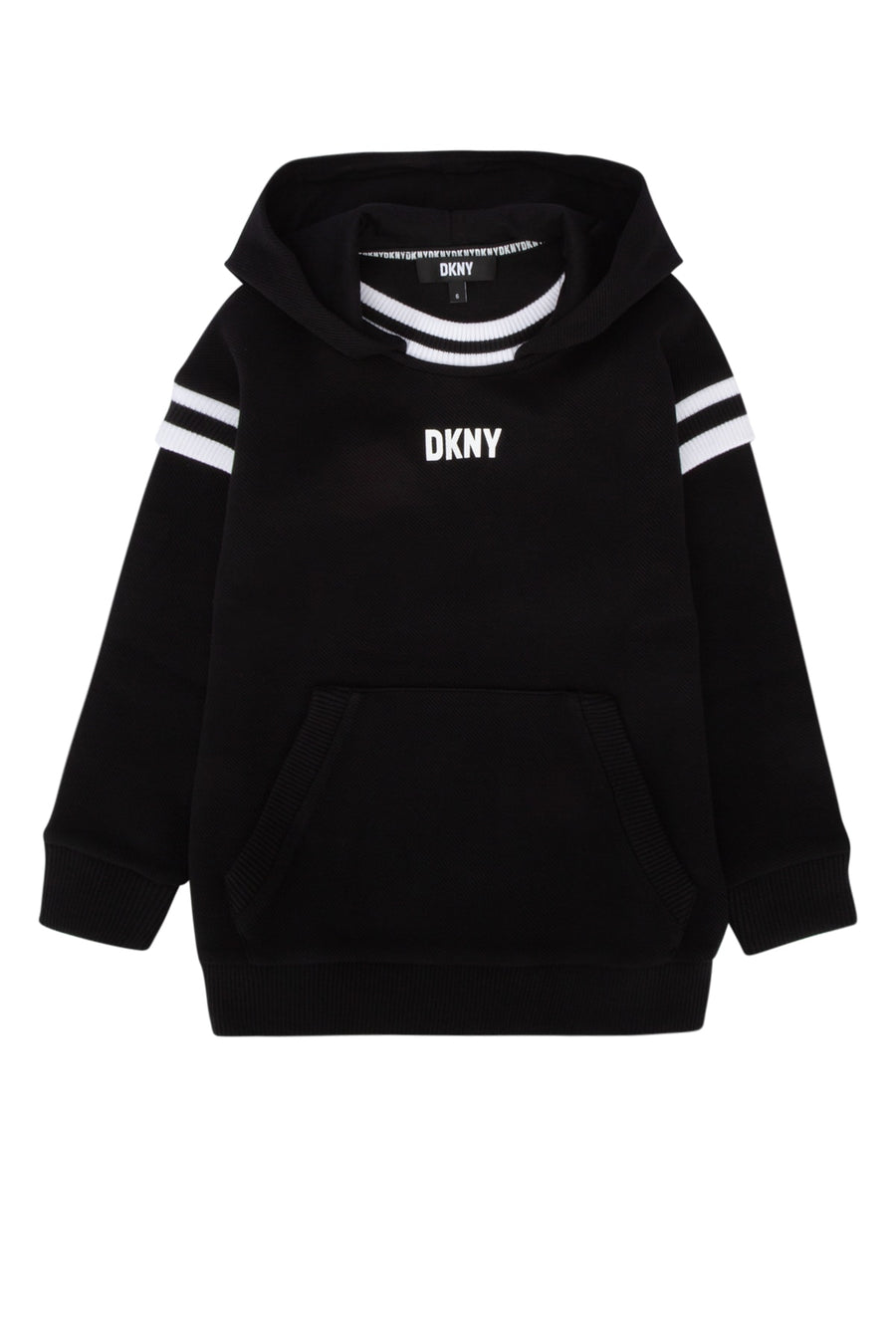 Dkny Junior Cotton blend (90% cotton hoodie in black