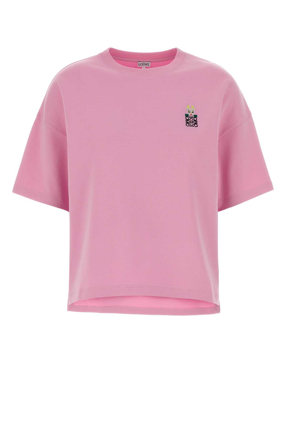 S359y22xai Pink Exterior: Cotton Nylon T-shirt