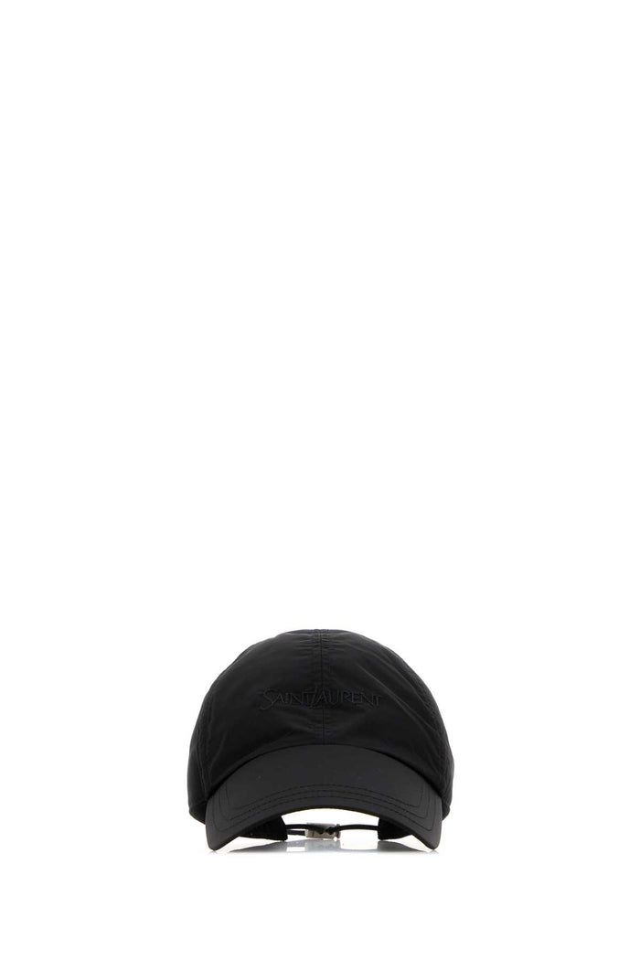 Black Nylon Baseball Cap Blackblack Cappelli E Fasce Per Capelli