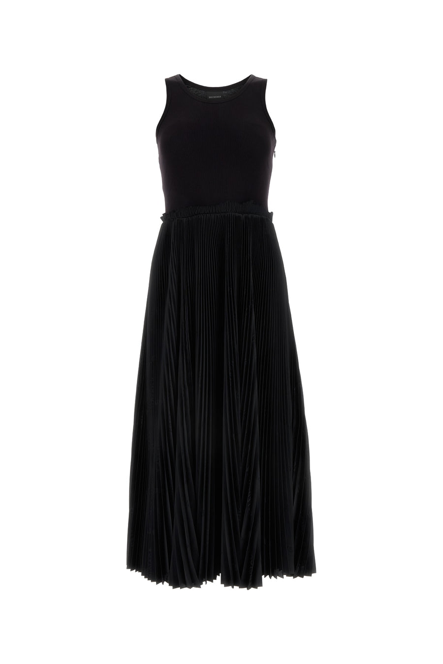 Balenciaga Ribbed jersey dress in black