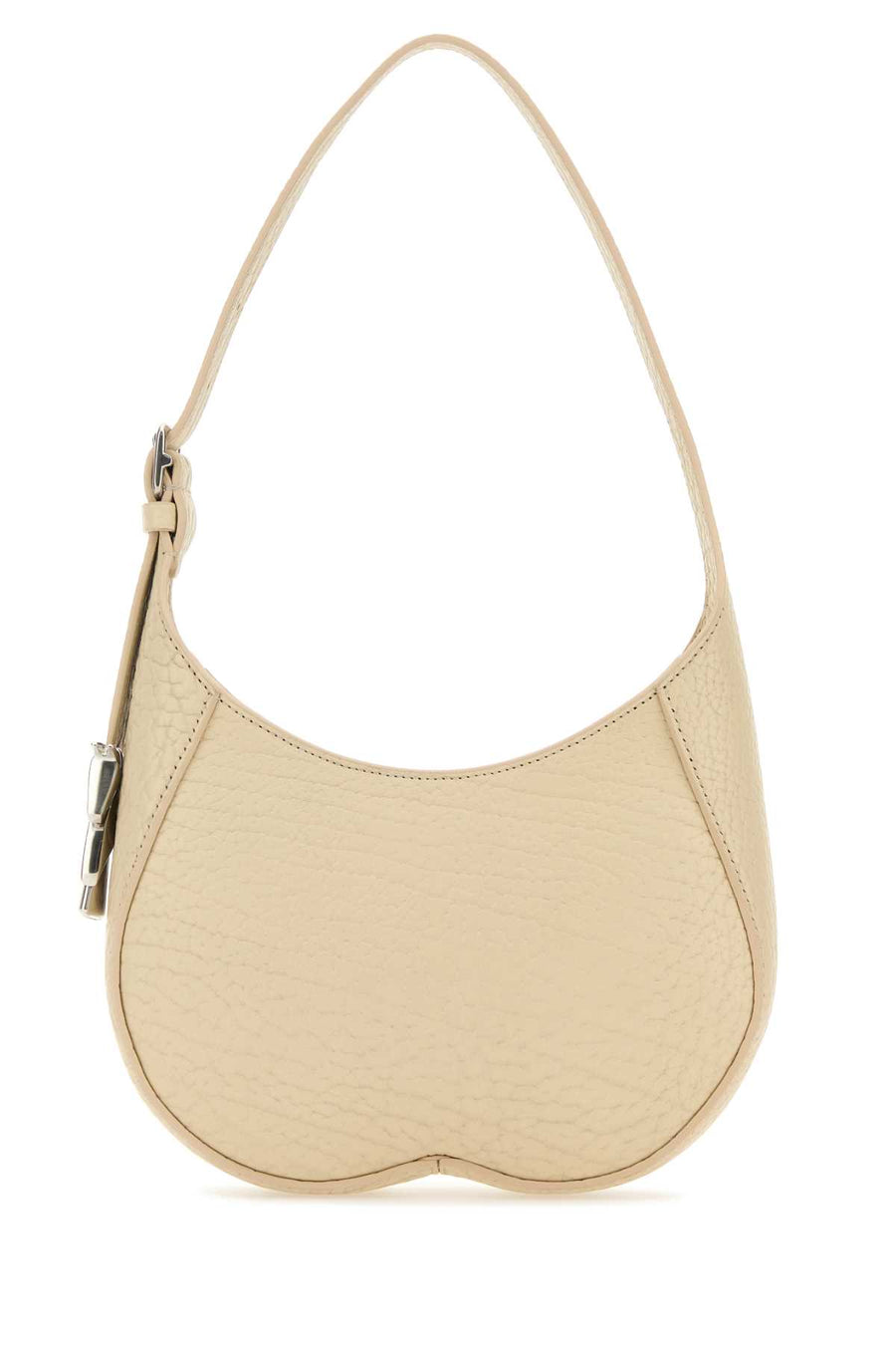 Burberry Exterior: 100% Calf Lining: 100% Calf Finishing: Silver metal shoulder bag in beige